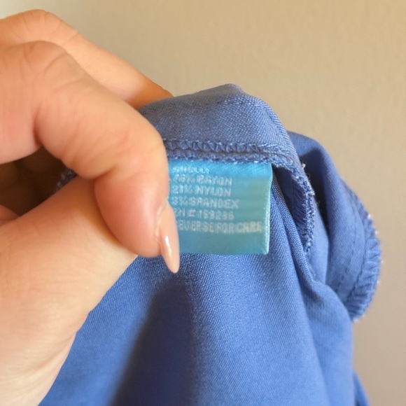 J‎ McLaughlin • Knee Length Scallop Skirt Stretchy Blue Sz 4 Tennis Pickleball - Picture 10 of 10